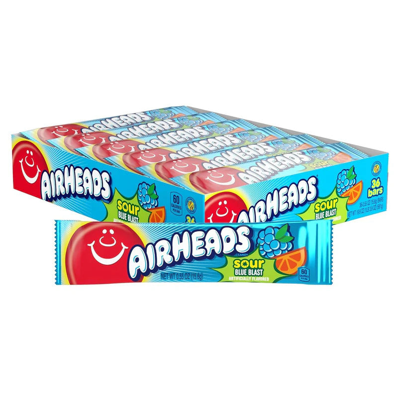 Airheads Singles Sour Blue Blast 15g x 36