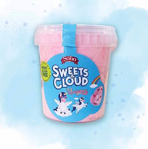 Cotton candy Strawberry with confetti - Unicorn Bucket