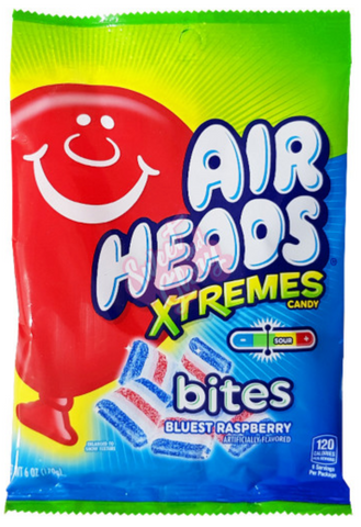 Airheads Xtreme Bites Blue Raspberry Peg Bag