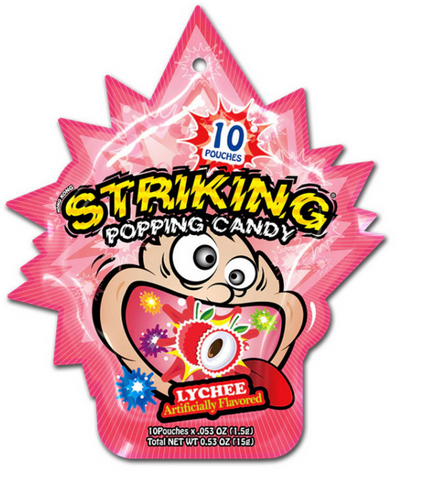 Striking Popping Candy 15g-Lychee 15G x 12
