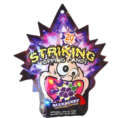 Striking Popping Candy 15g-Blueberry x 12
