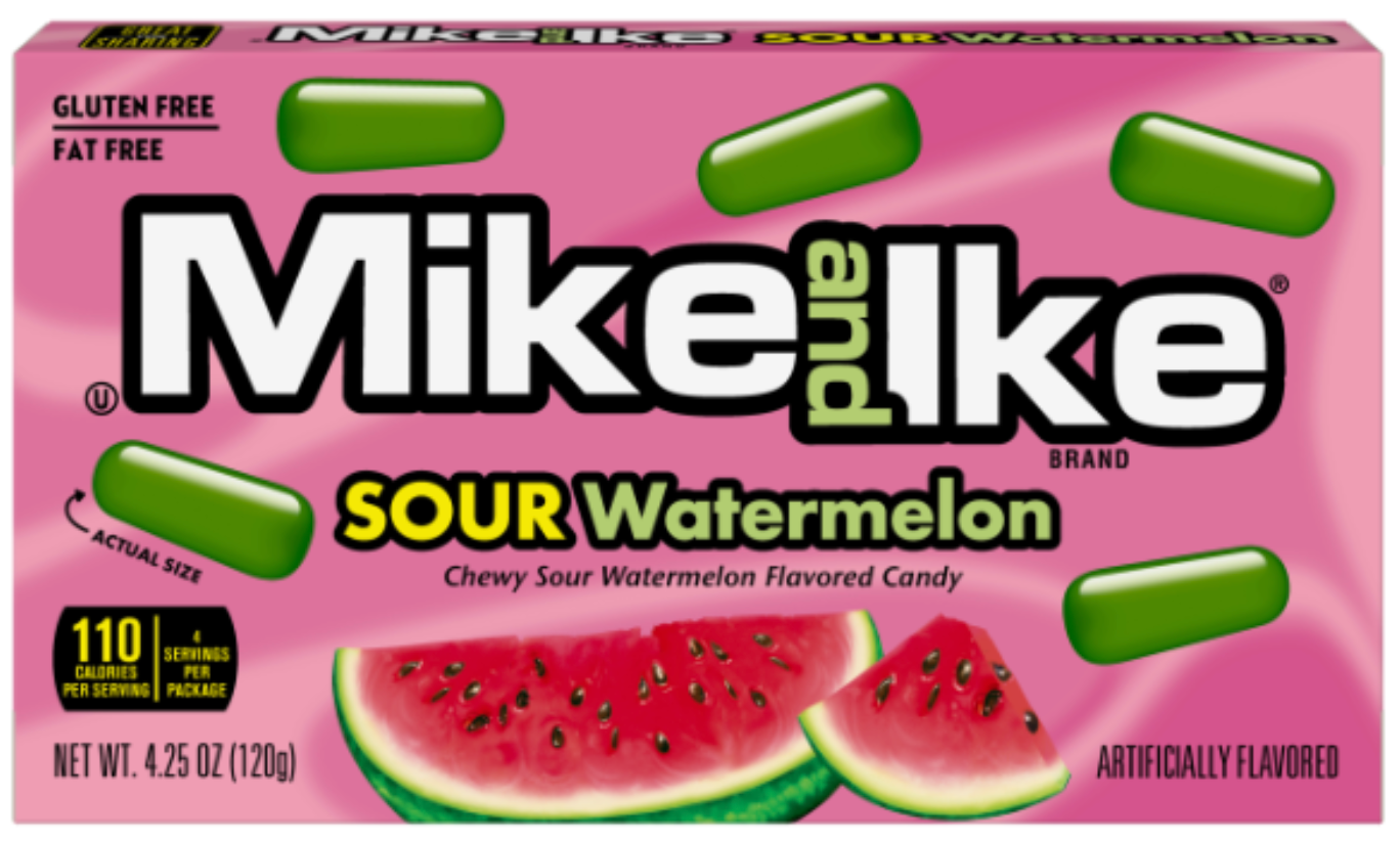 Mike & Ike Sour Watermelon Box 120g x 12