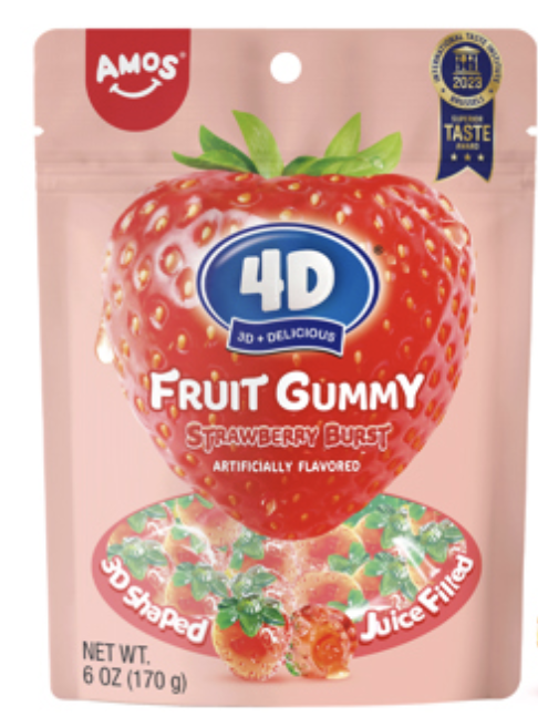 Amos 4D Strawberry Burst Peg 6oz x 12