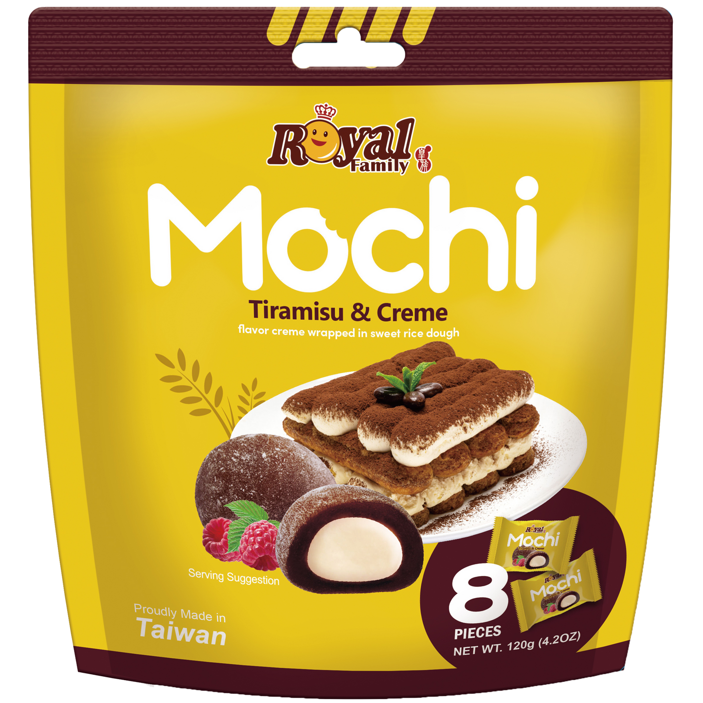 Royal Family Mochi - Tiramisu & Creme (120g x12)