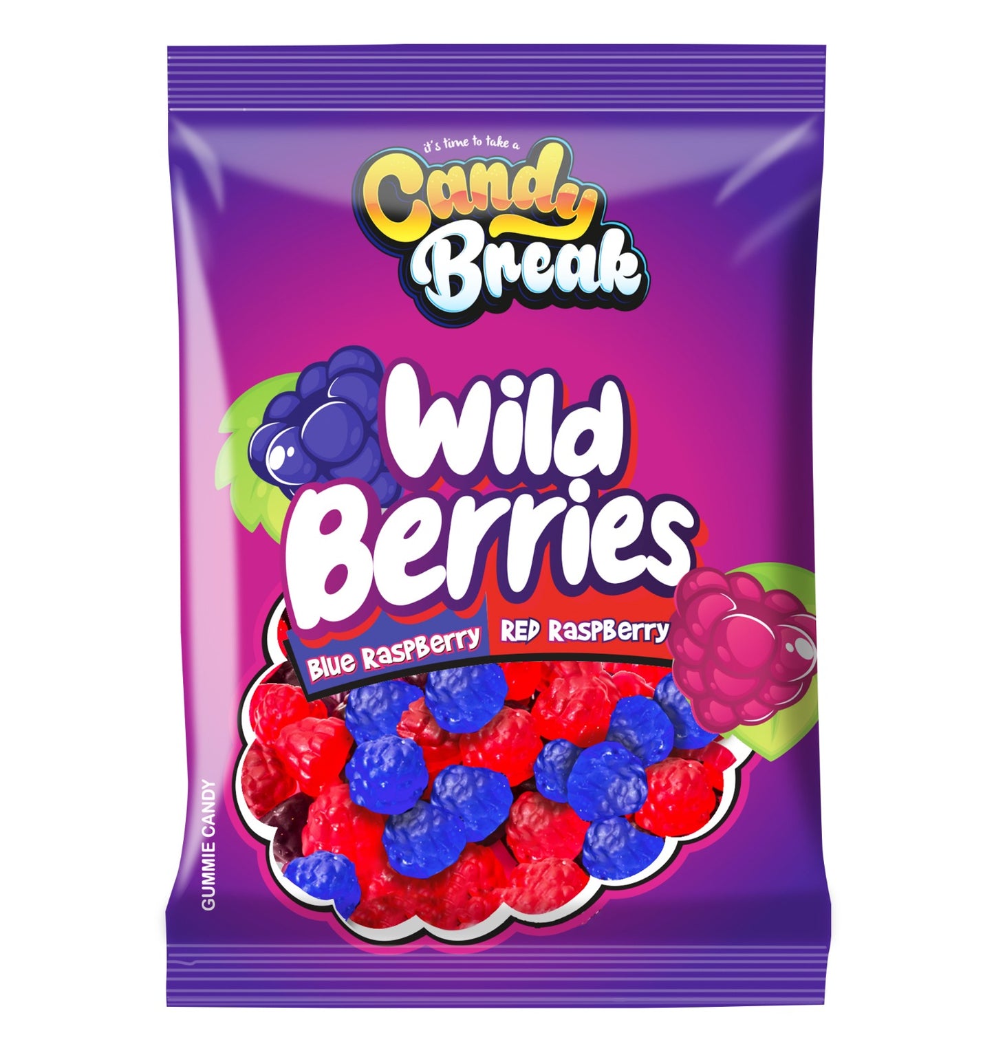 Halal Candy Break Red Blue Berries 4oz x 12