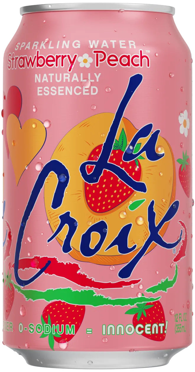 La Croix - Strawberry Peach Sparking Water (355ml x 24)