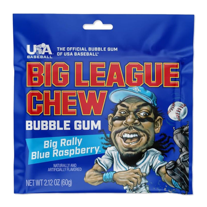 Big League Chew Blue Raspberry - 2.12oz x 12
