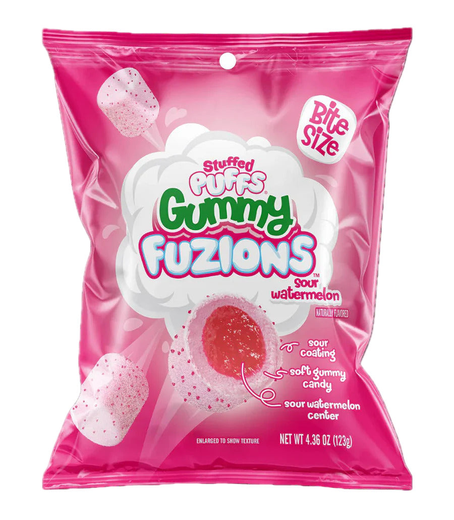 Stuffed Puffs Gummy Fuzions Sour Watermelon - 4.23oz x8ct