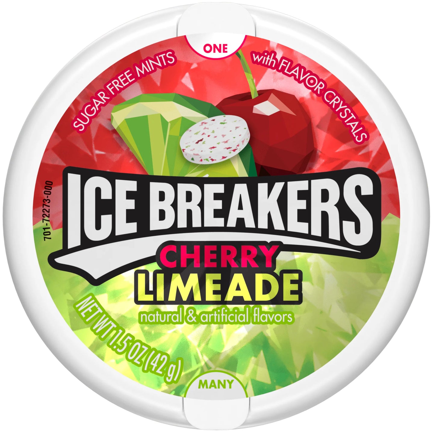 ICE BREAKERS Cherry Limeade Flavored Mints Puck - 1.5 oz x 8