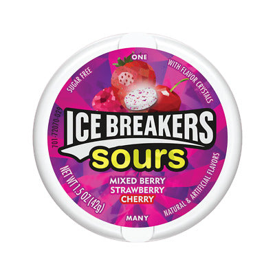 ICE BREAKERS Sours Berry Mints Tin - 1.5oz x8