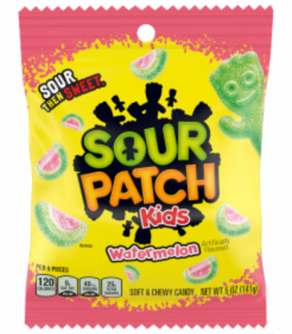 Sour Patch Kids Watermelon 5oz PEG BAG