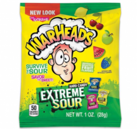 Warheads Extreme Sour Hard Candy 1oz (28g) - 12CT