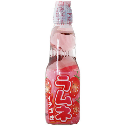 Hatakosen Strawberry Ramune Soda - 200ml x 30