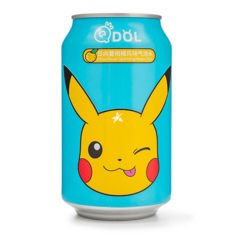 Qdol & Pokémon Citrus Flavour Sparkling Water - 330ml x 24