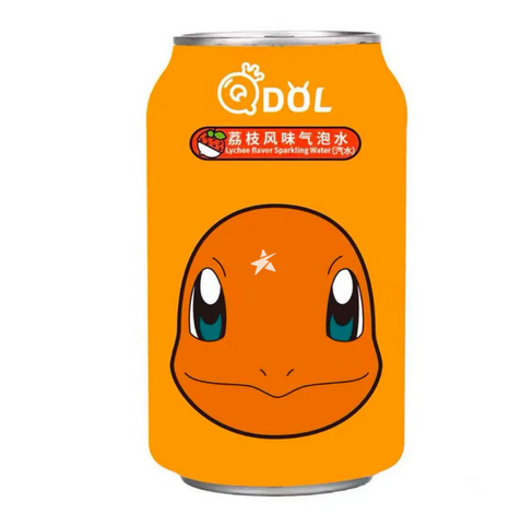 Qdol & Pokémon Lychee Flavour Sparkling Water - 330ml x 24