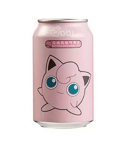 Qdol & Pokémon Peach Flavour Sparkling Water - 330ml x 24
