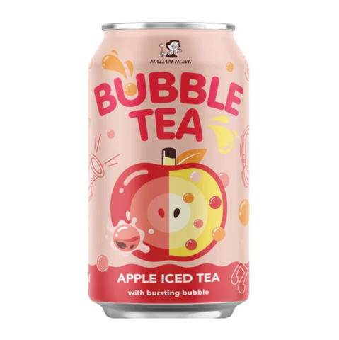 Madam Hong Apple Ice Tea with Bursting Bubble - 320ml x 24