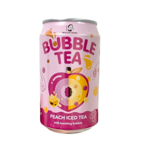 Madam Hong Peach Ice Tea with Bursting Bubble - 320ml x 24
