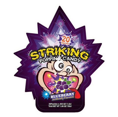 Striking Popping Candy 15g-Blueberry - 15gx48