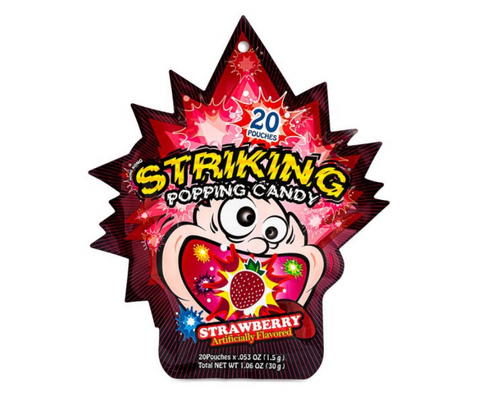 Striking Popping Candy 15g-Strawberry - 15gx48