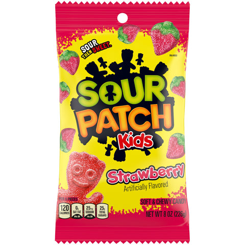 Sour Patch Kids Strawberry Peg Bag 226g – 12ct