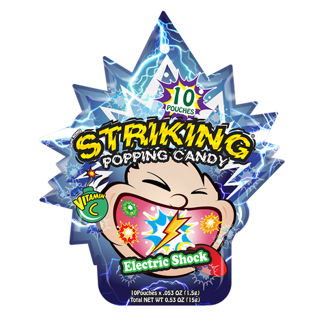 Striking Popping Candy 15g-Electric Shock with Vitamin C - 15gx48