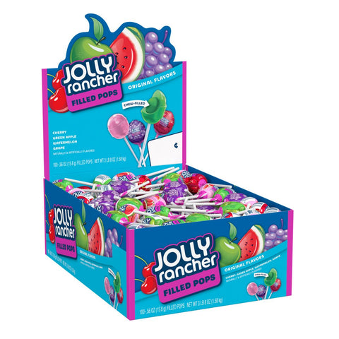 Jolly Rancher Filled Pops 15g x 100