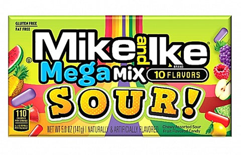 Mike and Ike Mega Mix Sour Theatre Box 141g - 12 ct