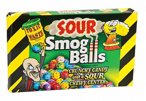 Toxic Waste Sour Smog Balls Theatre Box - 12ct