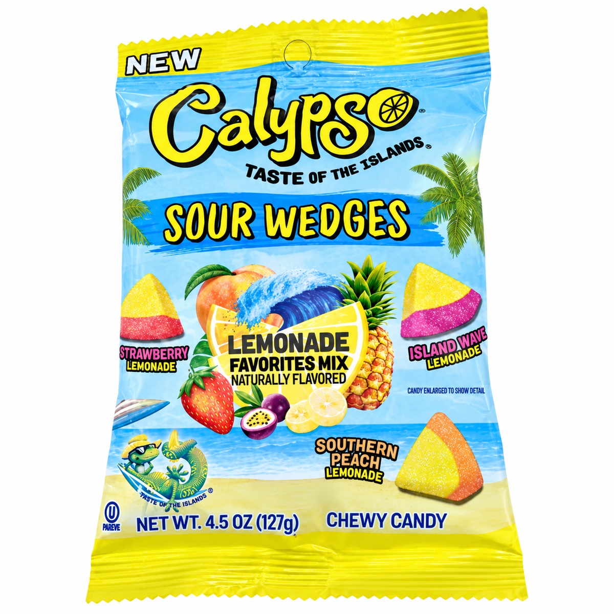 Calypso Sour Wedges Peg Bag Lemonade Favorites 4.5oz x 12