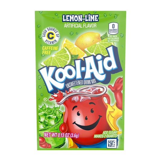 Kool-Aid Unsweetened Lemon Lime 0.13oz x 48