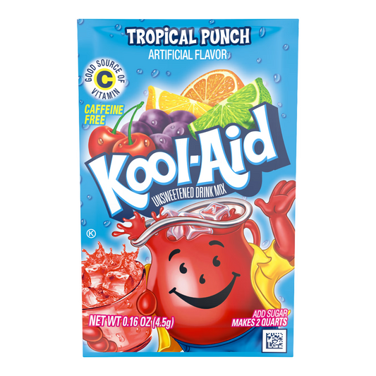 Kool-Aid Unsweetened Tropical Punch 0.16oz x 48