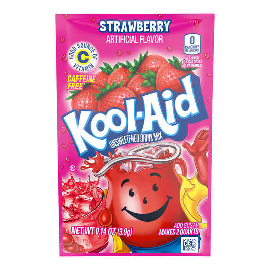 Kool-Aid Unsweetened Strawberry 0.14oz x 48
