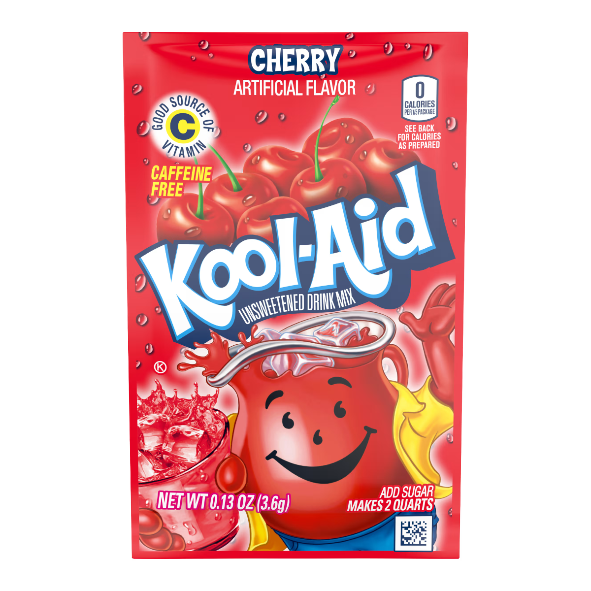 Kool-Aid Unsweetened Cherry 0.13oz x 48
