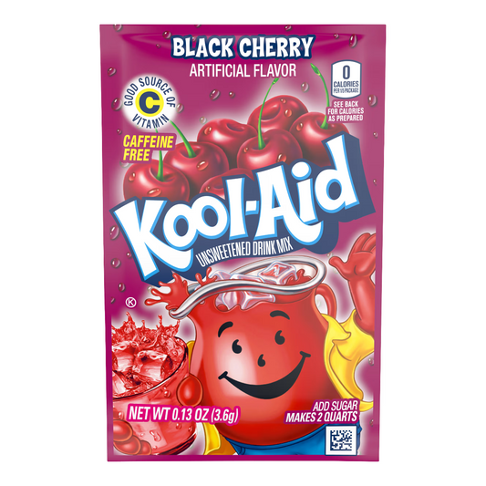 Kool-Aid Unsweetened Black Cherry 0.13oz x 48