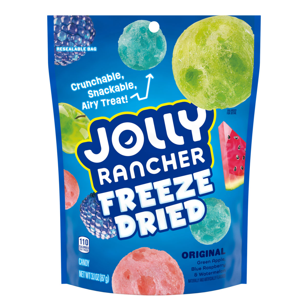 Jolly Rancher Freeze Dried Original Flavours Candy Pouch 3.1oz x 8