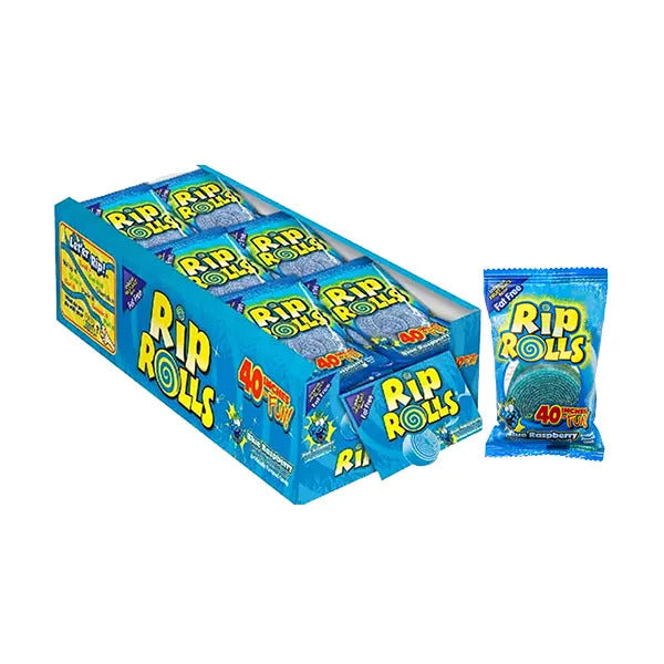 Rip Rolls Blue Raspberry 1.4oz x 24