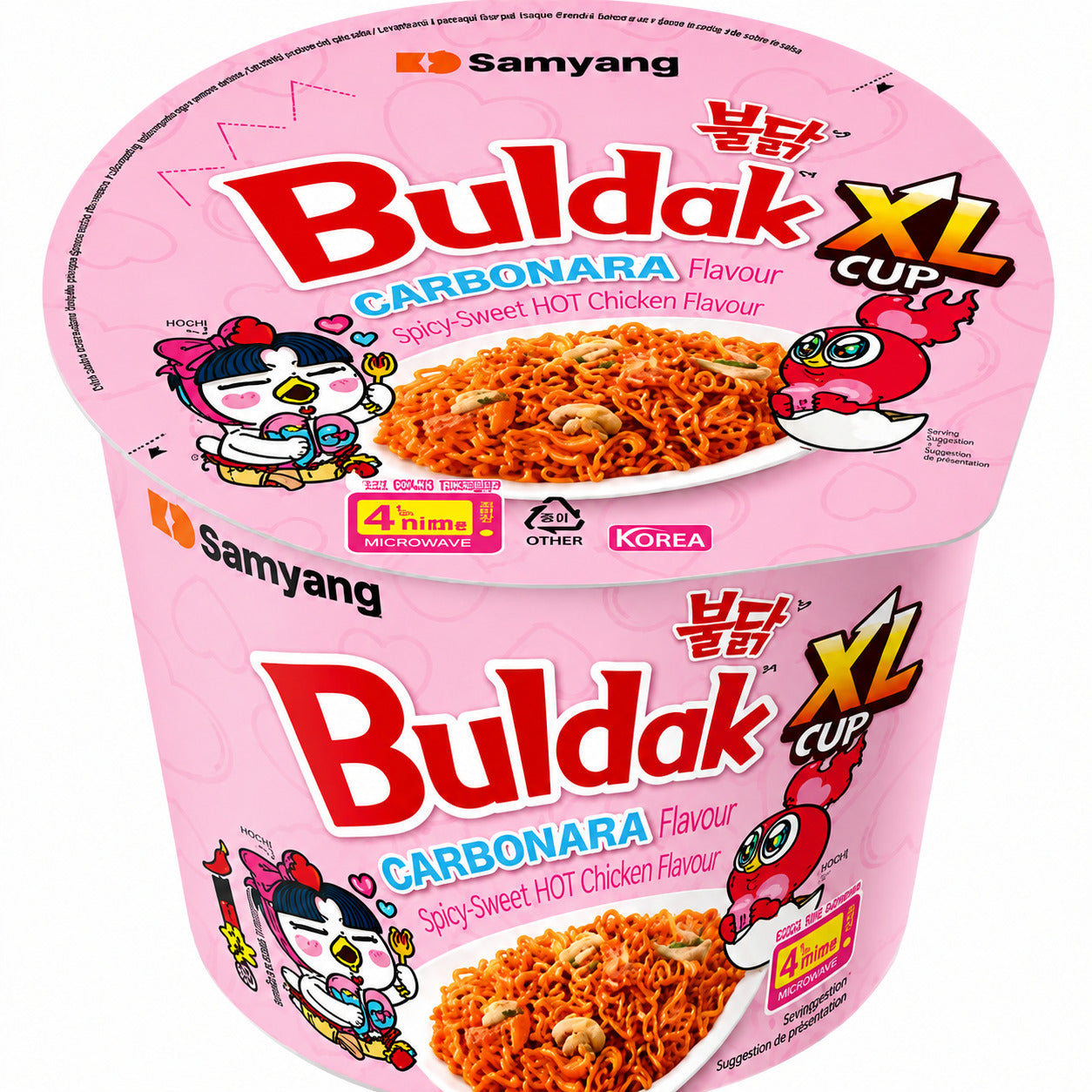 Samyang Buldak Ramen Carbonara XL Cup 125g x 6 - 0 VAT