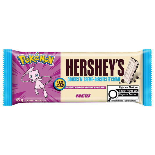 Hershey's Special Edition Pokemon Cookies n Crème Bar 43g x 36 [Canadian]