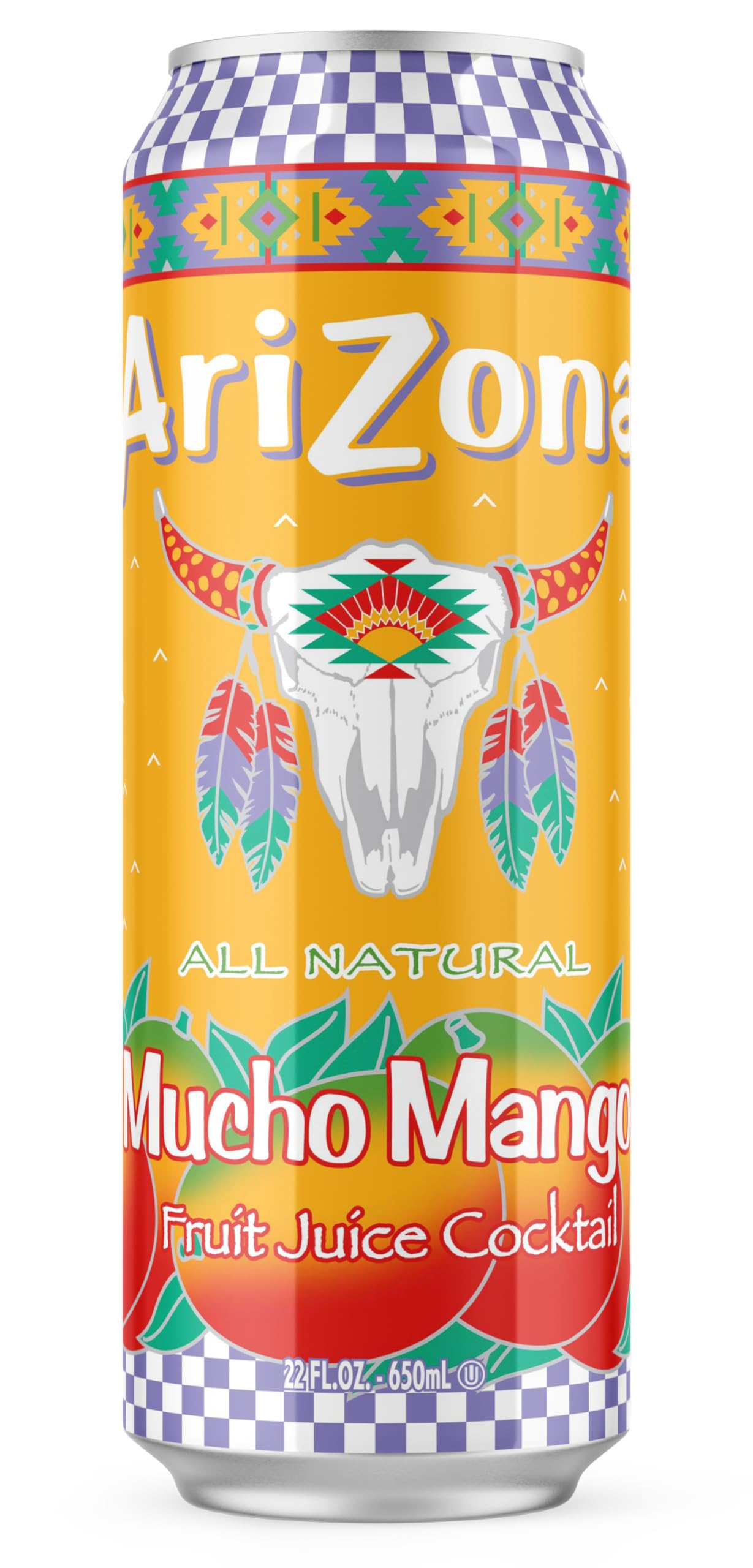 Arizona Tea Can Mucho Mango - 22oz x24