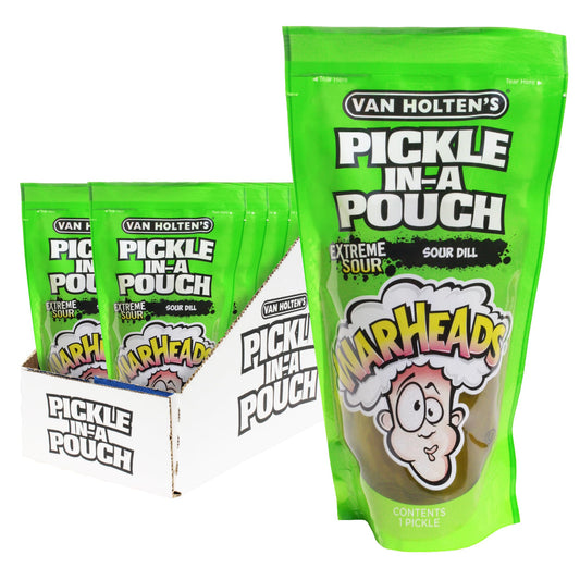 Van Holtens Pickle In A Pouch Warheads Extreme Sour Dill - 306g x 12
