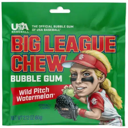 Big League Chew Watermelon - 2.12oz x 12