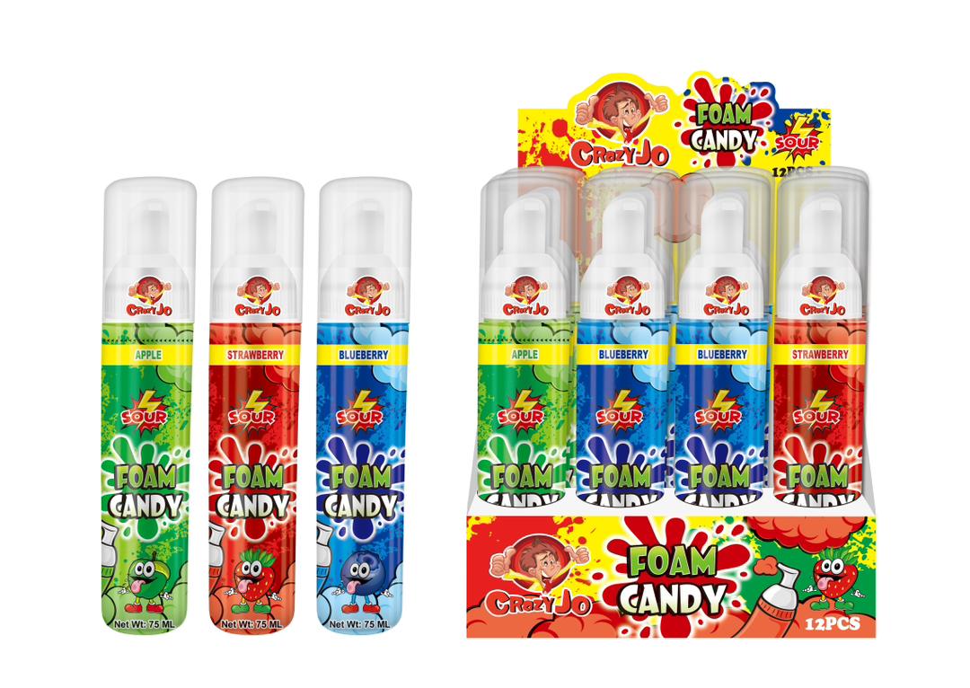 CRAZY JO Foam candy 75g x 12 - BBD JUNE 2026