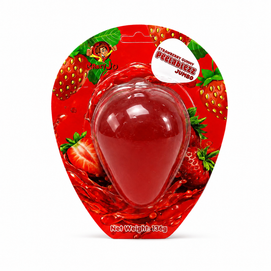 Crazy Jo Peelablezz Jumbo Strawberry Gummy 136g x 12
