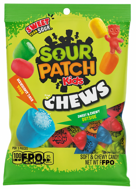 Sour Patch Kids Chews Assorted 60g x 12