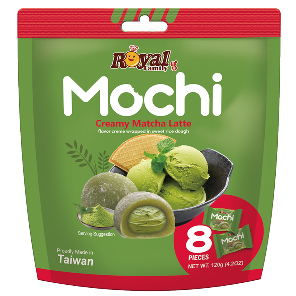 Royal Family Mochi - Creamy Matcha Latte (120g x12)
