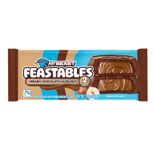 MR BEAST FEASTABLES - Creamy Chocolate Hazelnut Cups (40gx24)