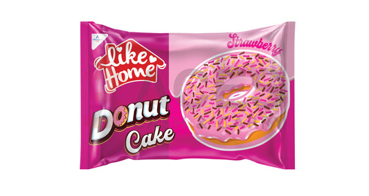 Like Home Donut Cake Strawberry - 40g x 24