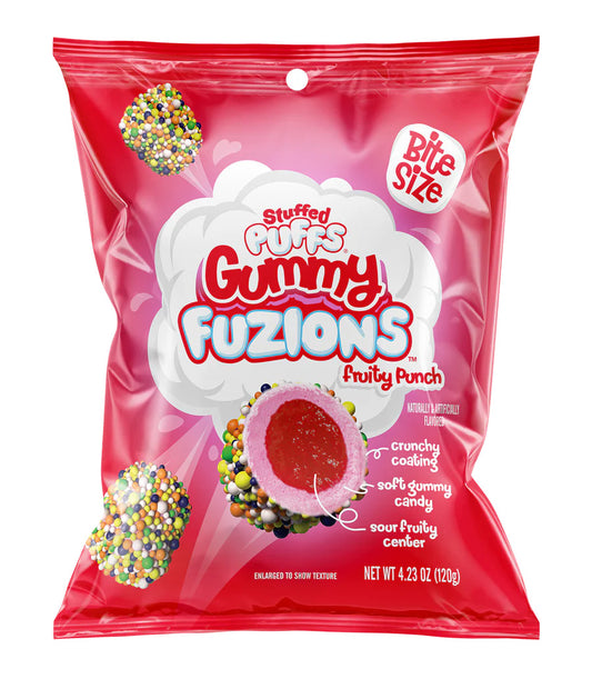 Stuffed Puffs Gummy Fuzions Fruity Punch - 4.23oz x8ct