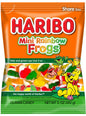 Haribo Peg Bag Mini Rainbow Frogs 5oz x 12